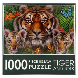 1000-Piece Jigsaw Puzzle, Tiger & Tots