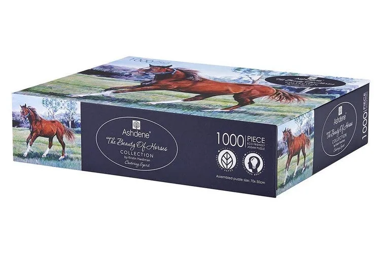 Ashdene 1000-Piece Jigsaw Puzzle Beauty of Horses Cantering