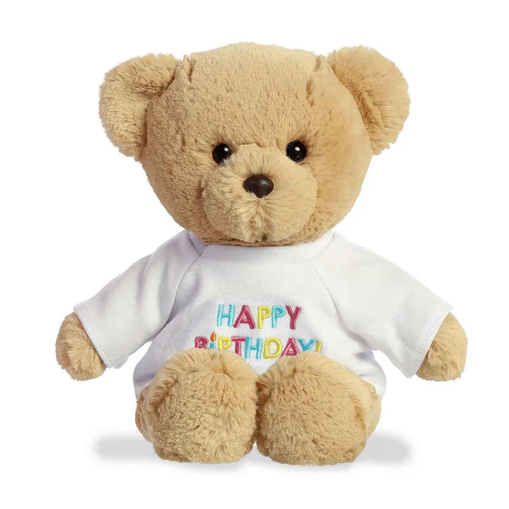 AURORA Happy Birthday T-Shirt Bear - 10.5"