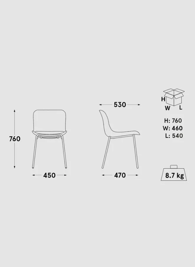 Baltic 2 Remix Chair with 4-Legged Base (Customizable)