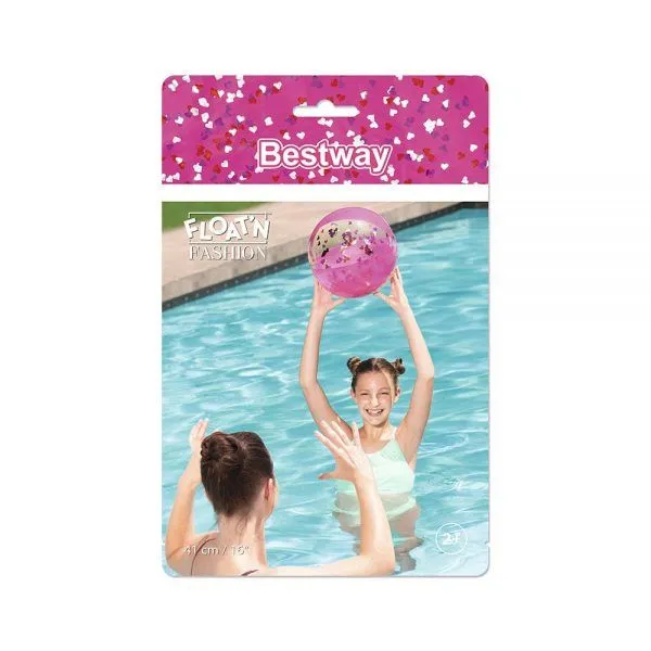 Bestway Beach Ball Glitter Assorted 41Cm