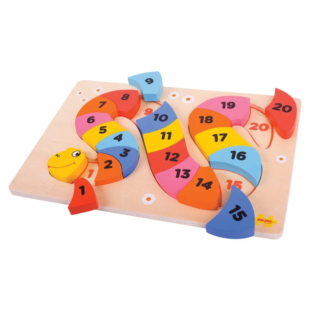 Bigjigs Toys Wooden Snake Puzzle