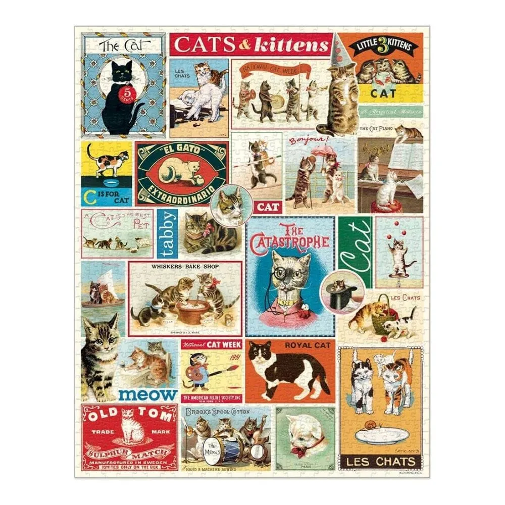 Cats Vintage Puzzle