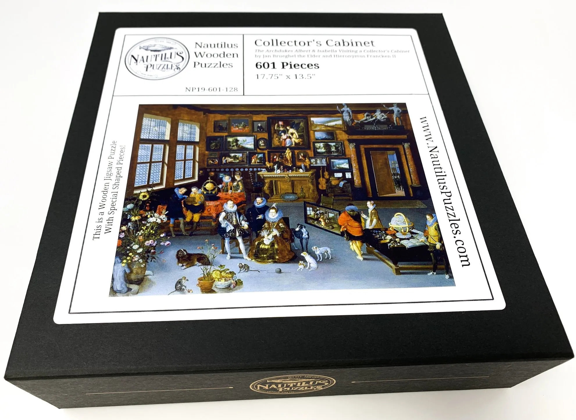 Collector's Cabinet by Brueghel the Elder and Hieronymus Francken (601 Piece Wooden Jigsaw Puzzle)