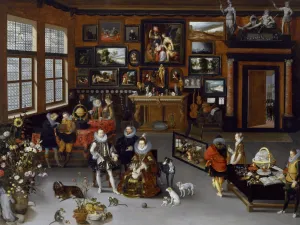 Collector's Cabinet by Brueghel the Elder and Hieronymus Francken (601 Piece Wooden Jigsaw Puzzle)