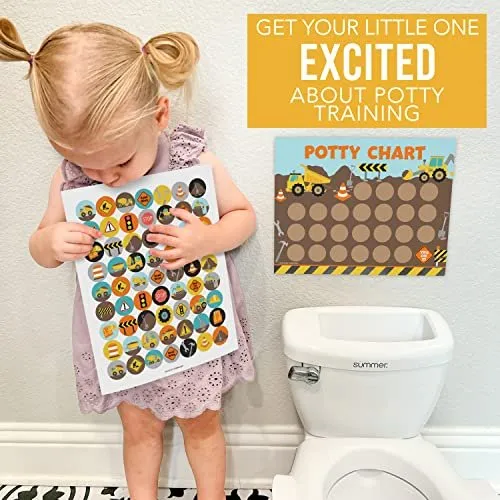 Construction Potty Training Chart | Sticker Charts | Early Education