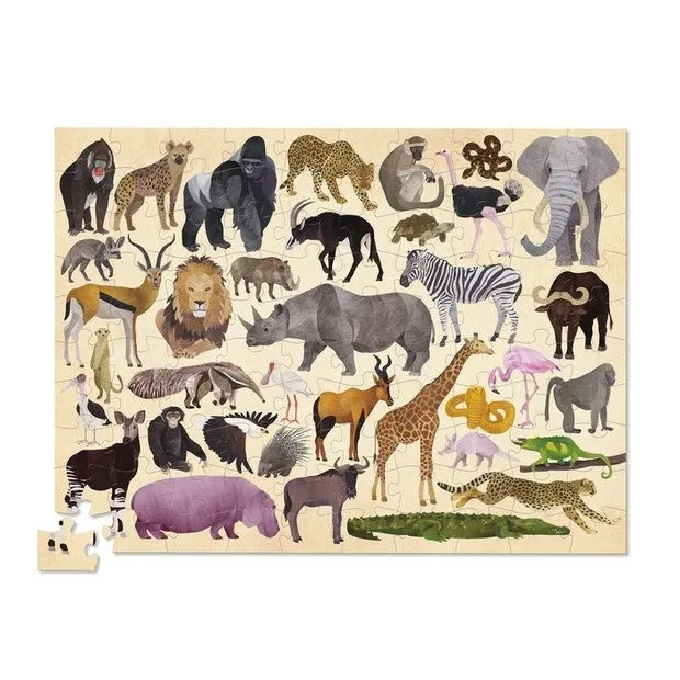 Crocodile Creek 100pc 36 Animal Wild Animals