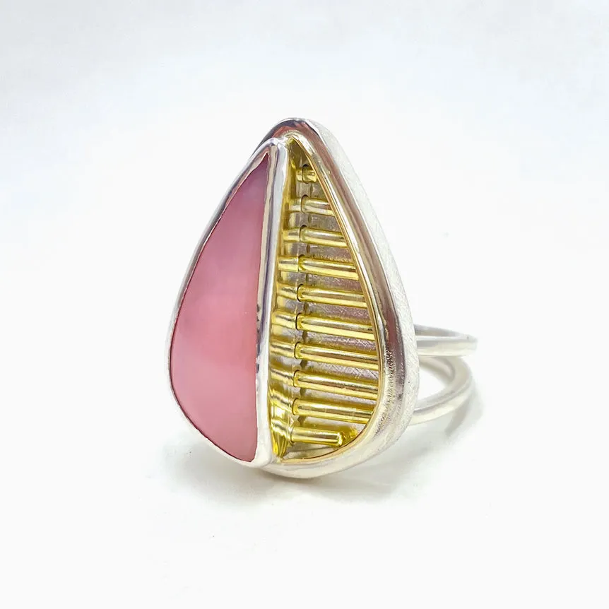 Dana Fear | Pink Opal Pop-Out Ring