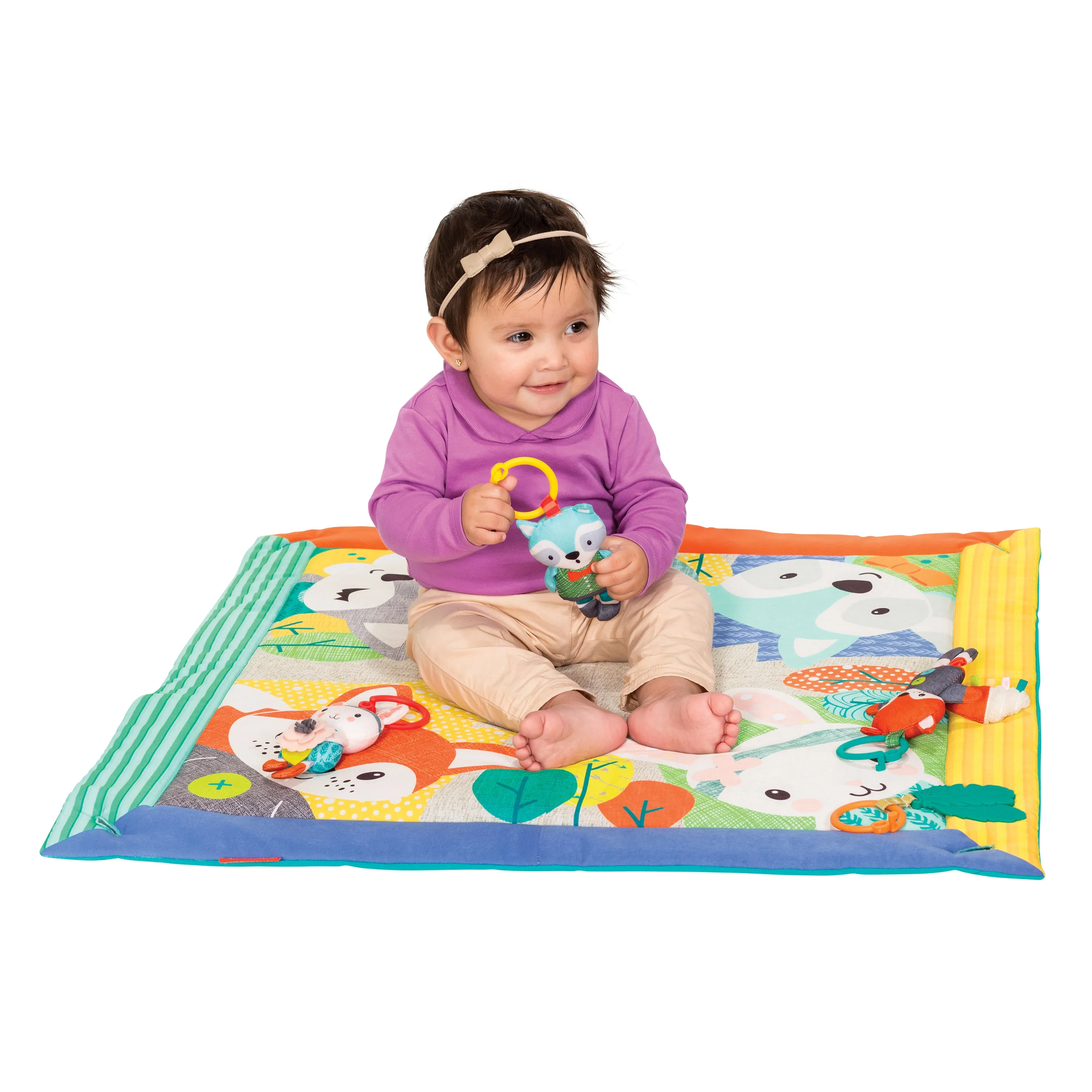 Deluxe Twist & Fold Activity Gym & Play Mat™ Forest