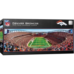 Denver Broncos - 1000 Piece Panoramic Jigsaw Puzzle - End View