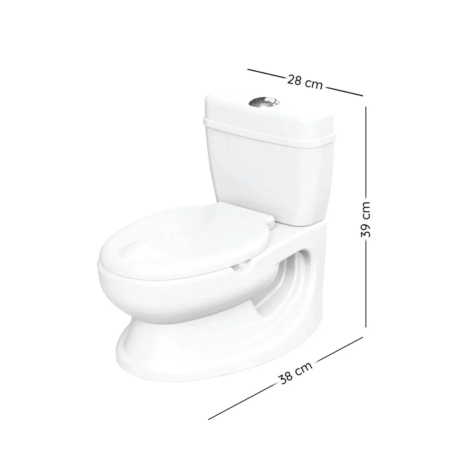 Dolu Educational Baby Potty 18  months - White