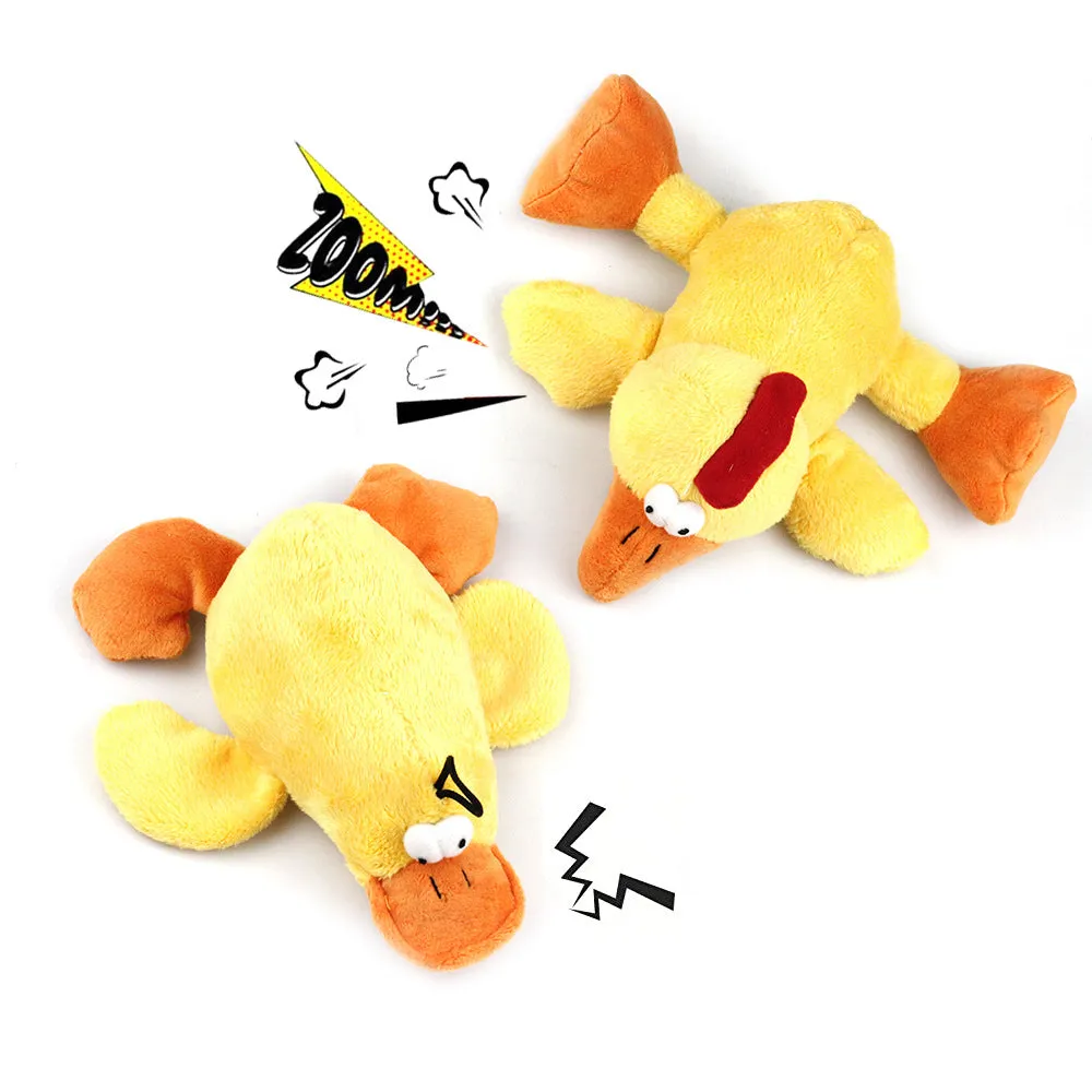 Duckling and Chick Dog Chew Toy with Squeaker