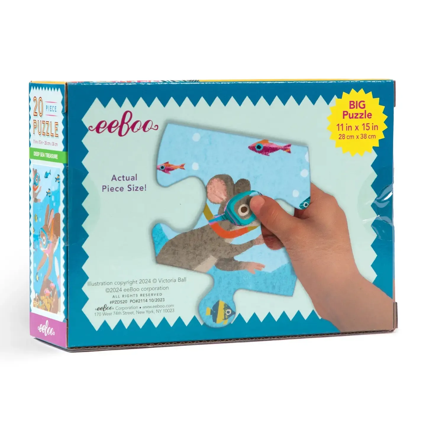 eeBoo 20 Piece Puzzle Deep Sea Treasure