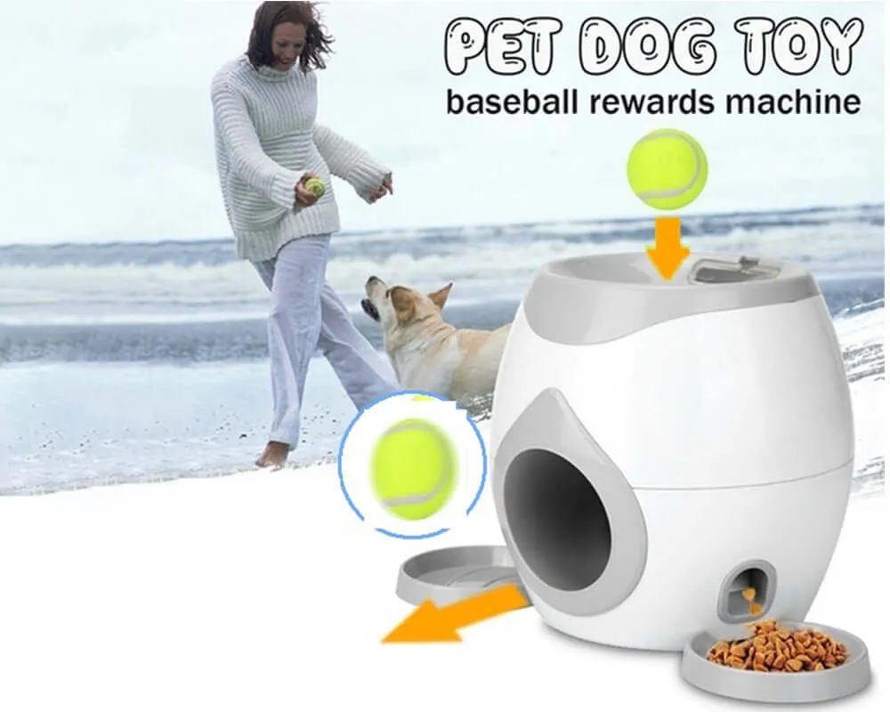 Fetch-N-Treat Dog Toy Tennis Ball Machine Fetch and Treat Toy