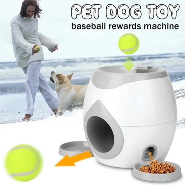 Fetch-N-Treat Dog Toy Tennis Ball Machine Fetch and Treat Toy