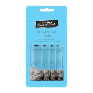 Fussie Cat Grain Free Treats Oceanfish Puree 56g (EXPIRY 26 FEB 2025)