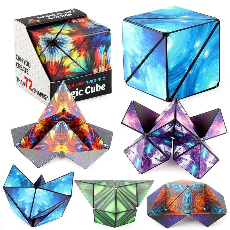 Geometric Magnetic Transforming Puzzle Cube, TO0073