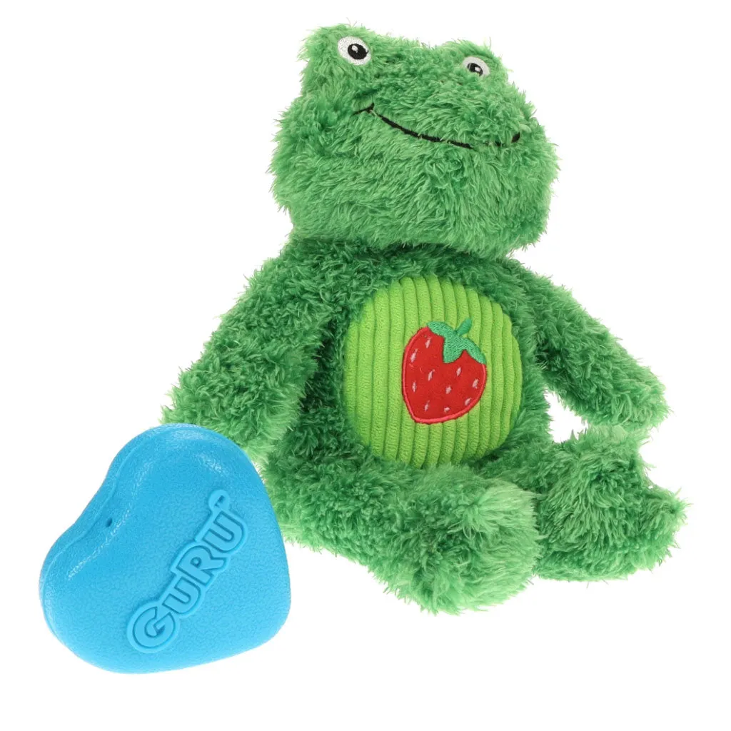 GURU Soft Scents Plush Dog Toy Frog, Medium