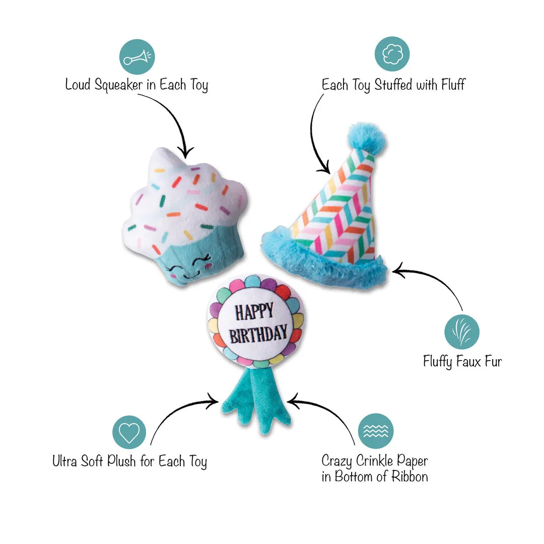 Happy Bark Day 3 Piece Small Dog Toy Set from Petshop by Fringe Studio