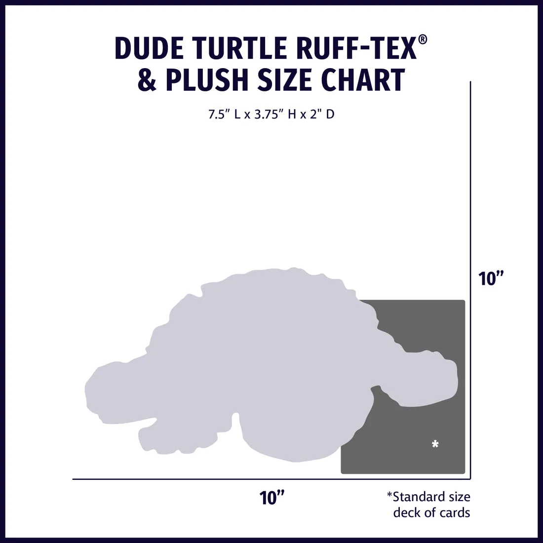 HuggleHounds Huggle-Fusion Rubber & Plush Squeaky Dog Toy, Dude Turtle