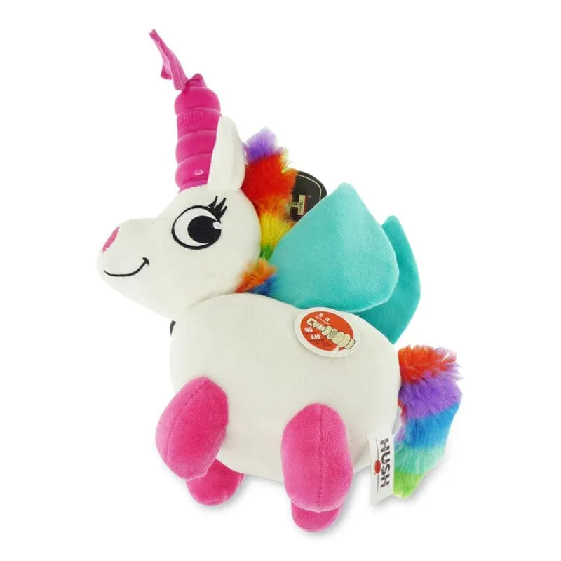 Hush Plush Large Unicorn On/Off Squeaker Dog Toy