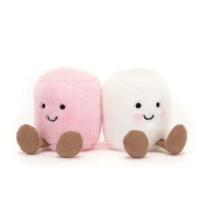 Jellycat JC A6MPW Amuseables Pink and White Marshmallows