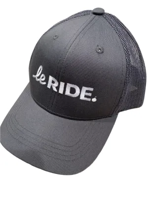 Le Ride. Trucker Cap Mesh Back Charcoal