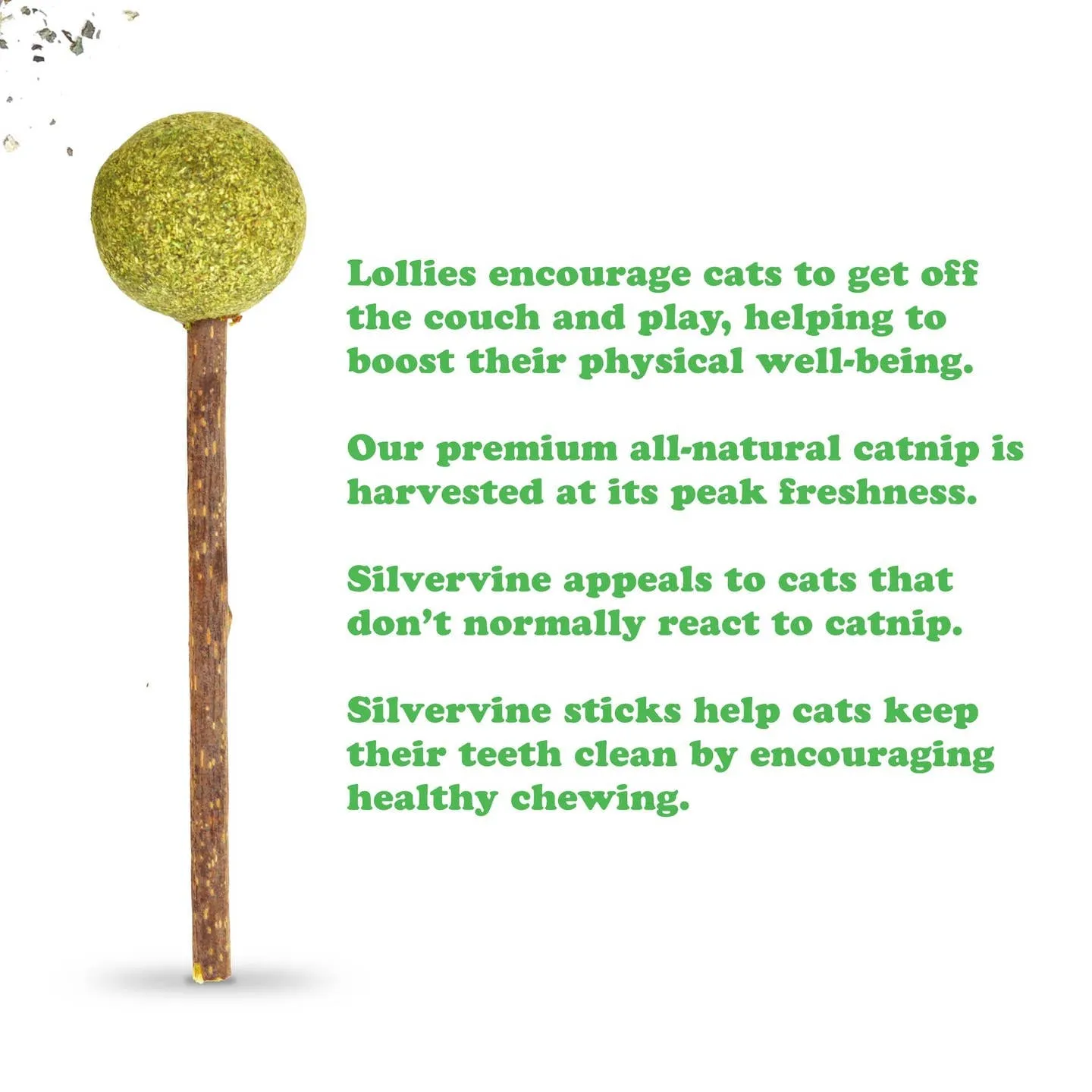 Meowijuana® Lollies - Silvervine Sticks with Catnip