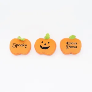 Miniz 3-Pack, Halloween Pumpkins, mini Squeaky Dog Toy