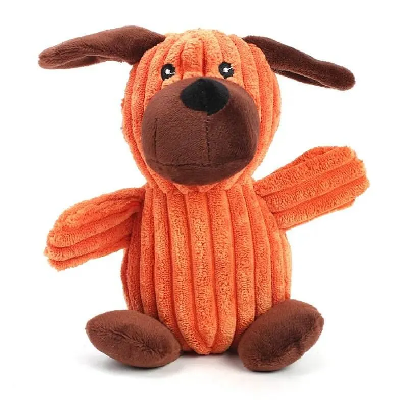 Monkey Bear Rabbit Soft Plush Squeaky Chew Toys for Small Medium Dogs