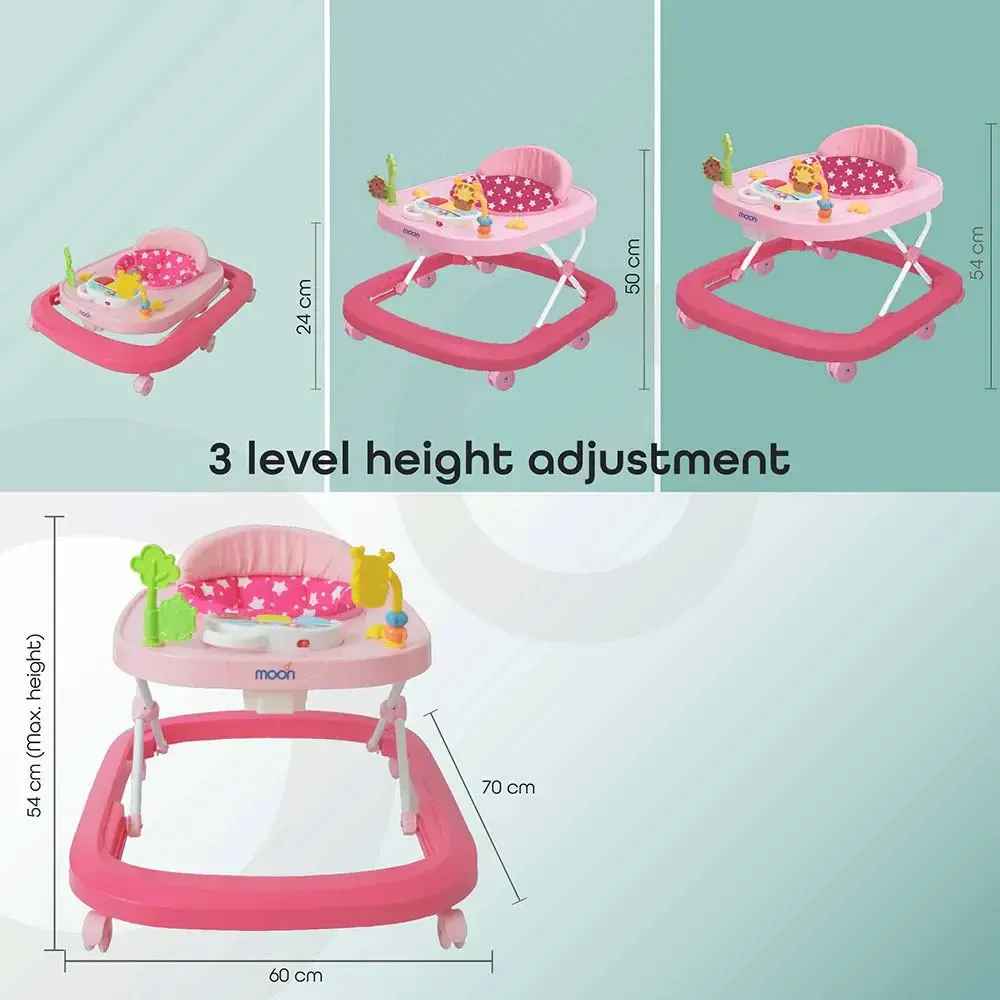 Moon - Drive Baby/Child Walker with Music & Toys (Pink Forest)