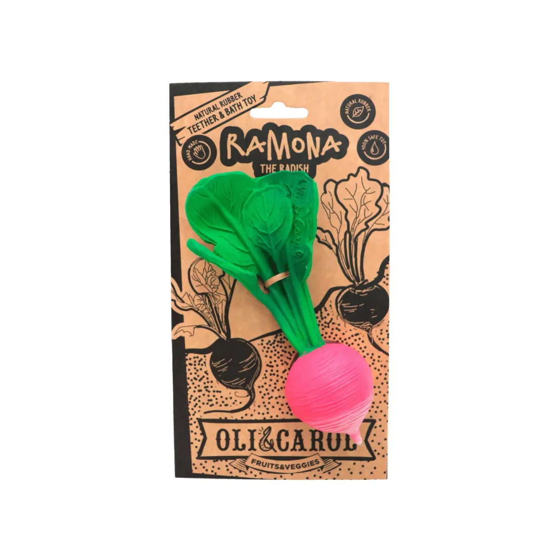 Natural Rubber Teether - Ramona the Radish