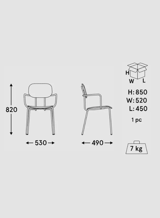 New School Plywood Chair with 4-Legged Base (Customizable)