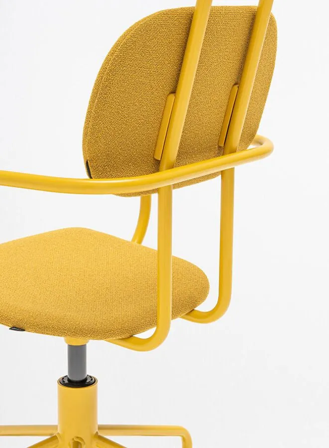 New School Upholstered Chair with Headrest and Height Adjustment (Customizable)