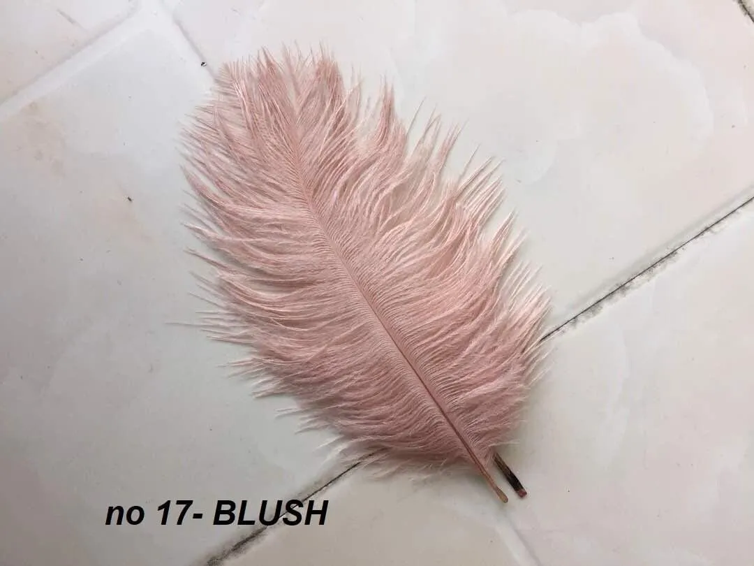 Ostrich Feather MINI Fan Bridesmaid bouquet - Feather hand fan Bouquet Great Gatsby wedding style 1920's -size 8"-10"