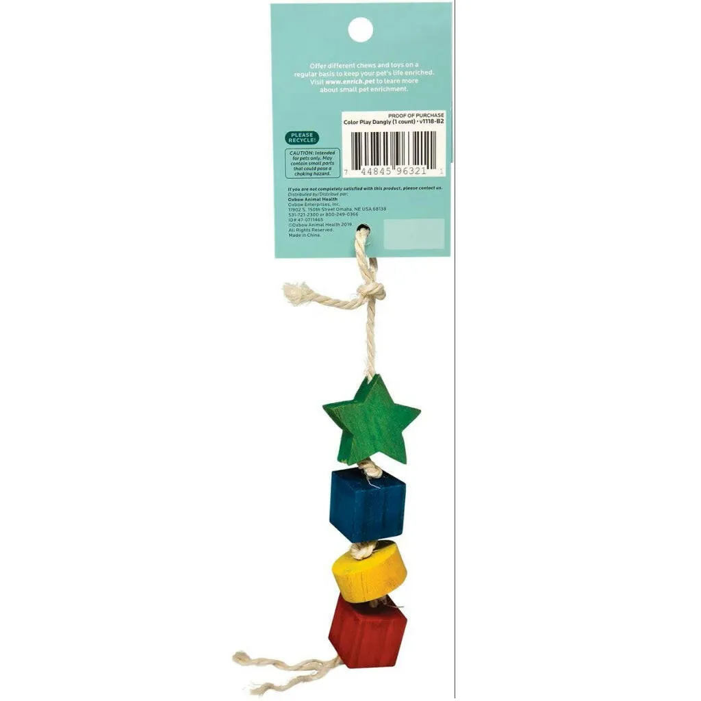 Oxbow Animal Health Enriched Life Color Play Dangly Small Animal Toy