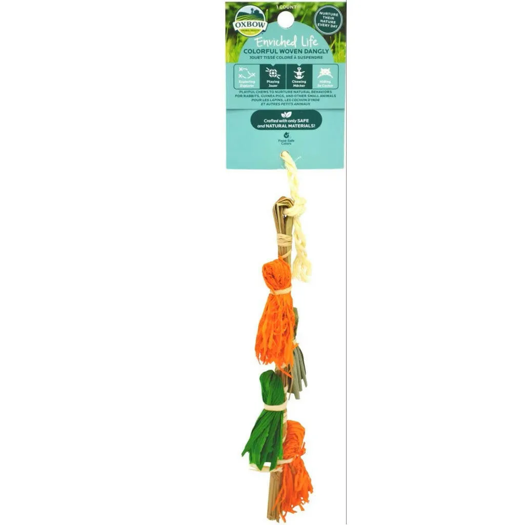 Oxbow Enriched Life Colorful Woven Dangly Toy For Small Animal