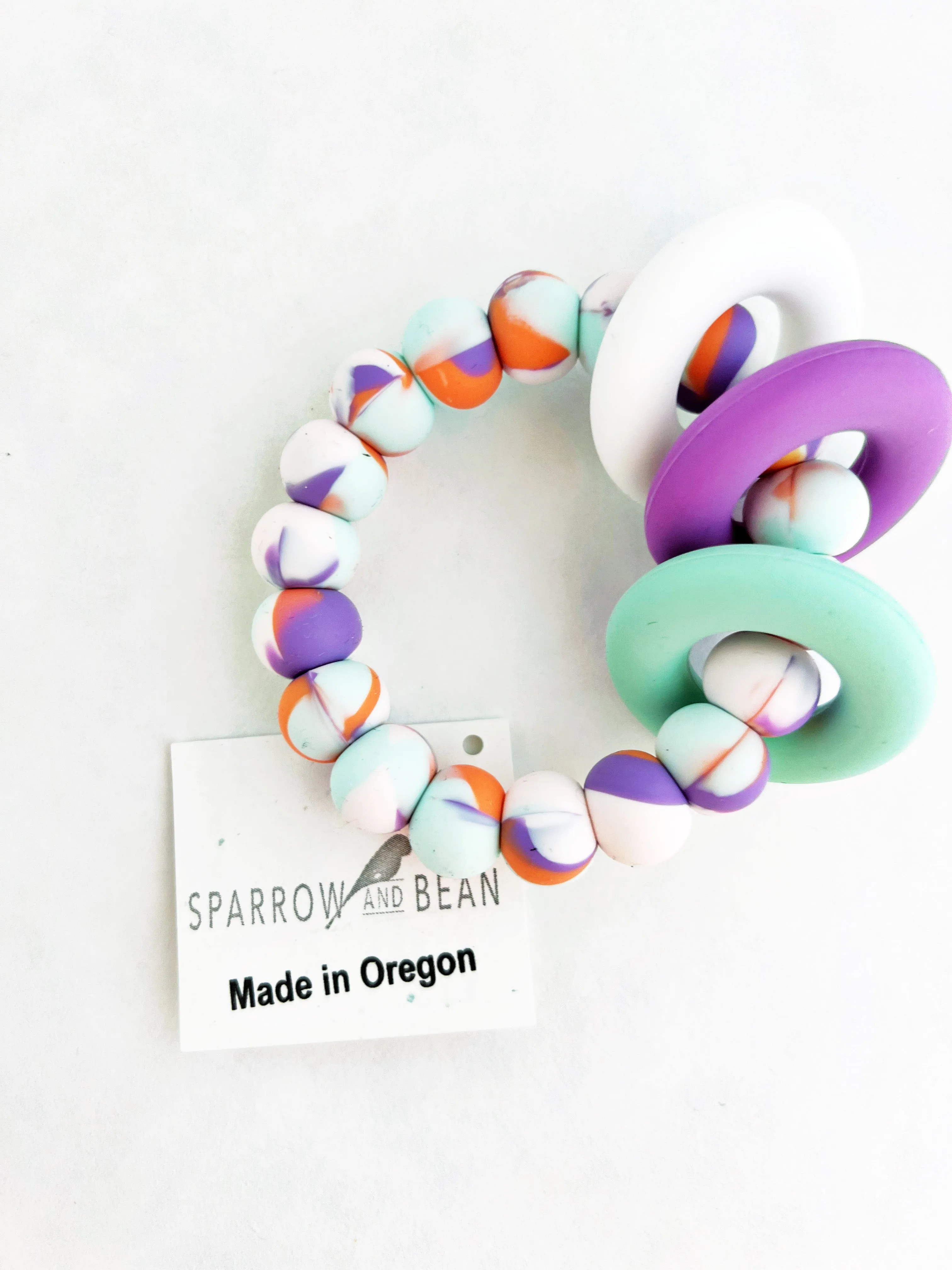 Pattern Teething Ring Bracelet