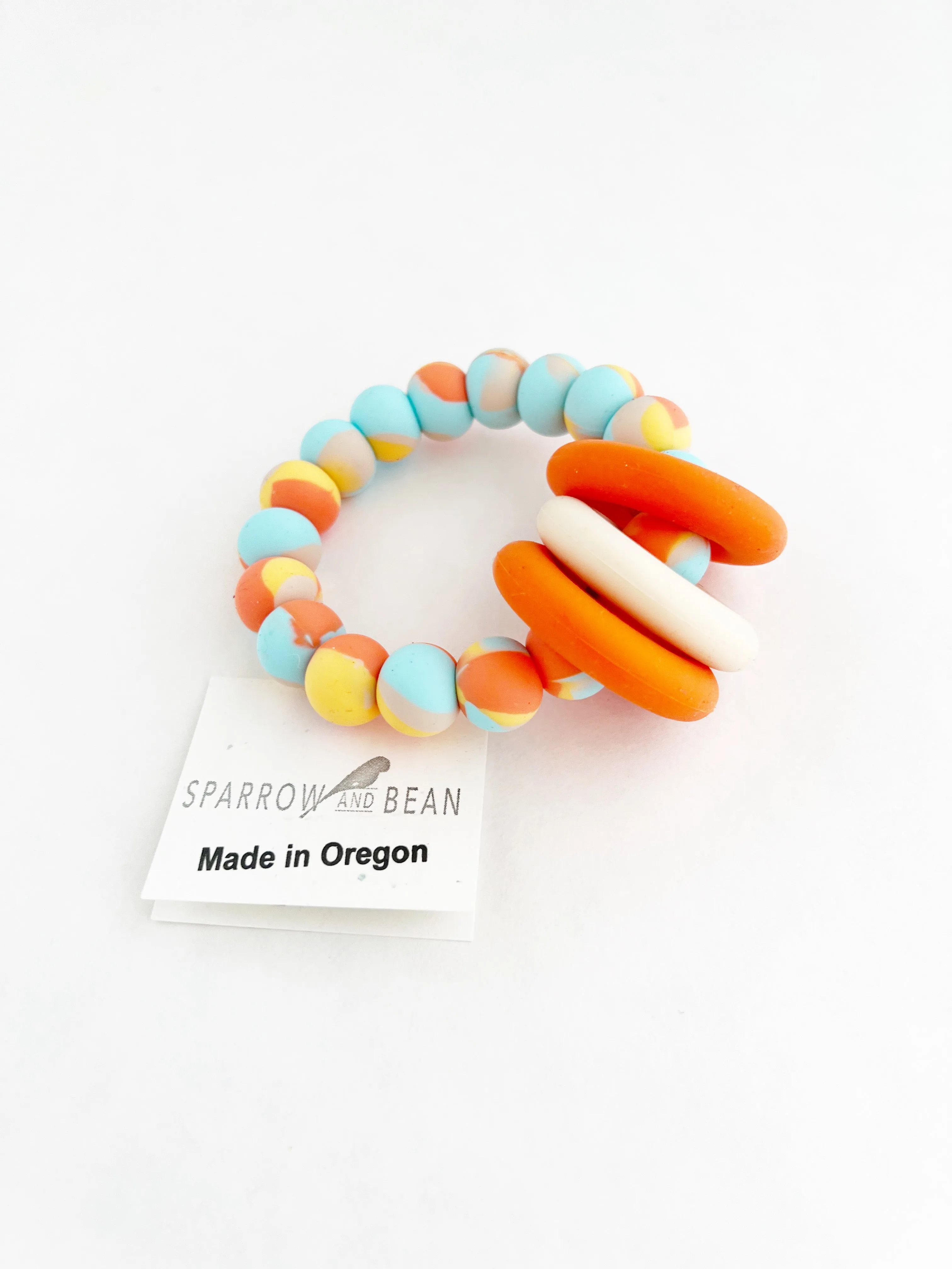 Pattern Teething Ring Bracelet