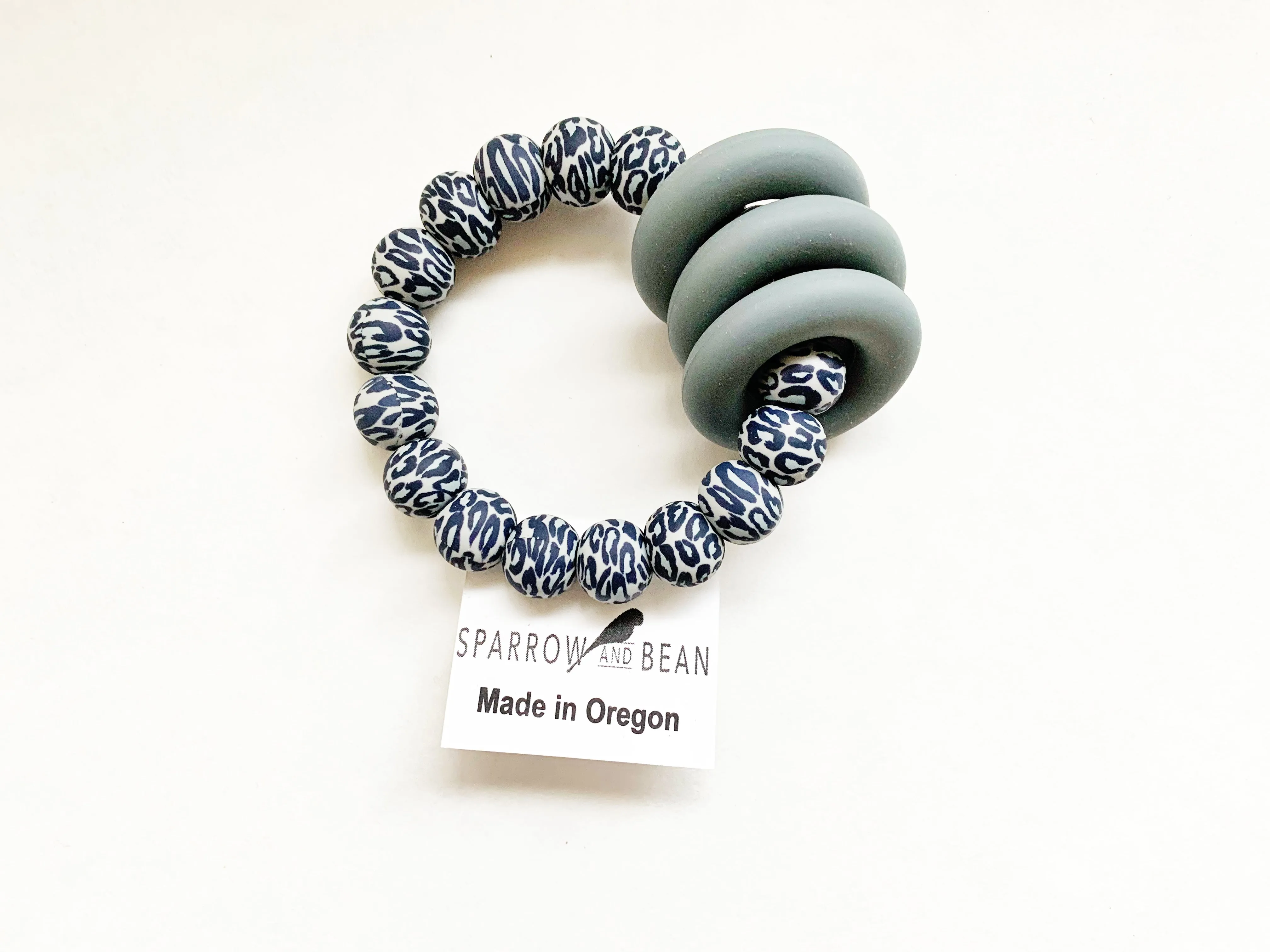 Pattern Teething Ring Bracelet