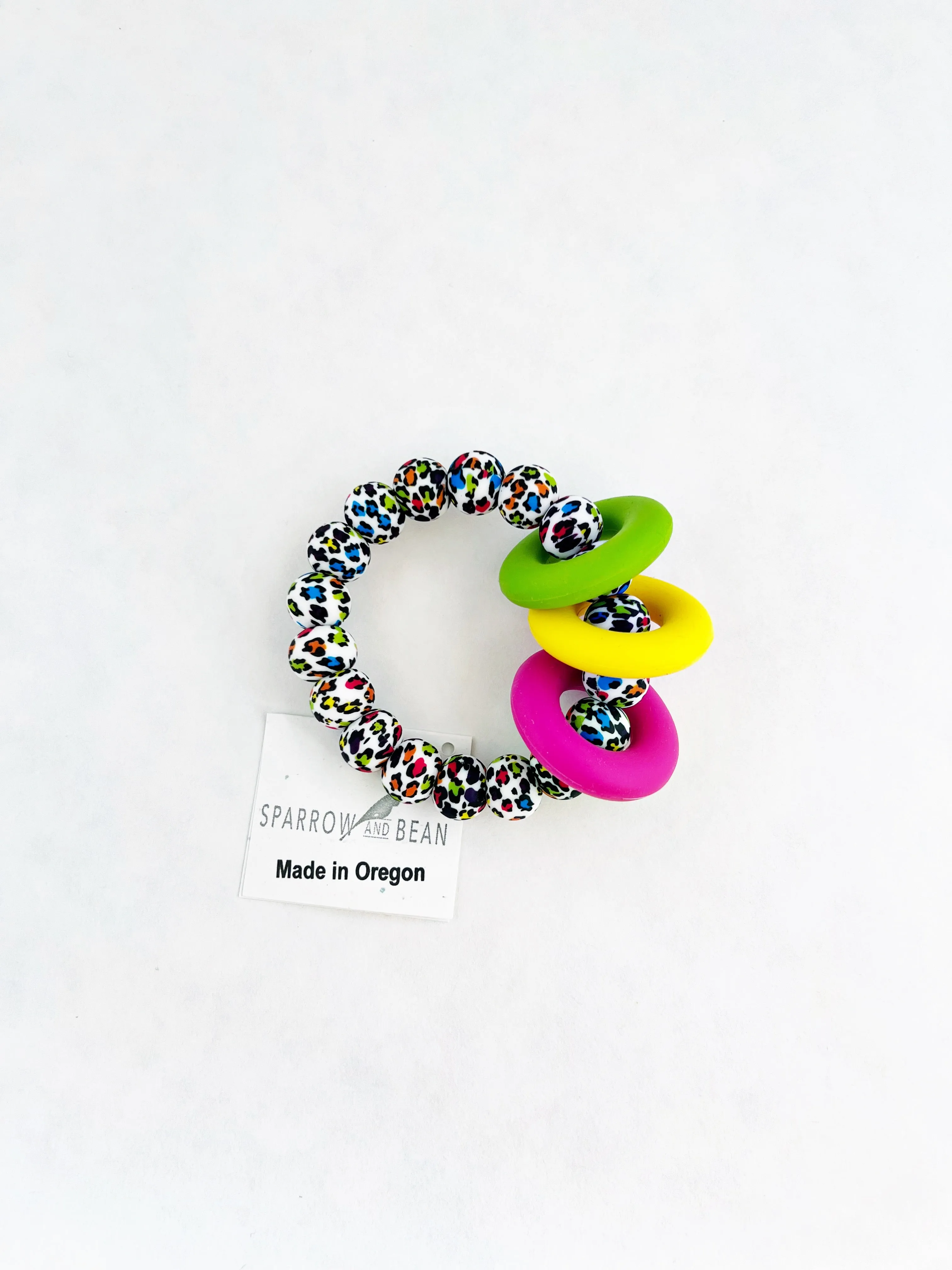 Pattern Teething Ring Bracelet