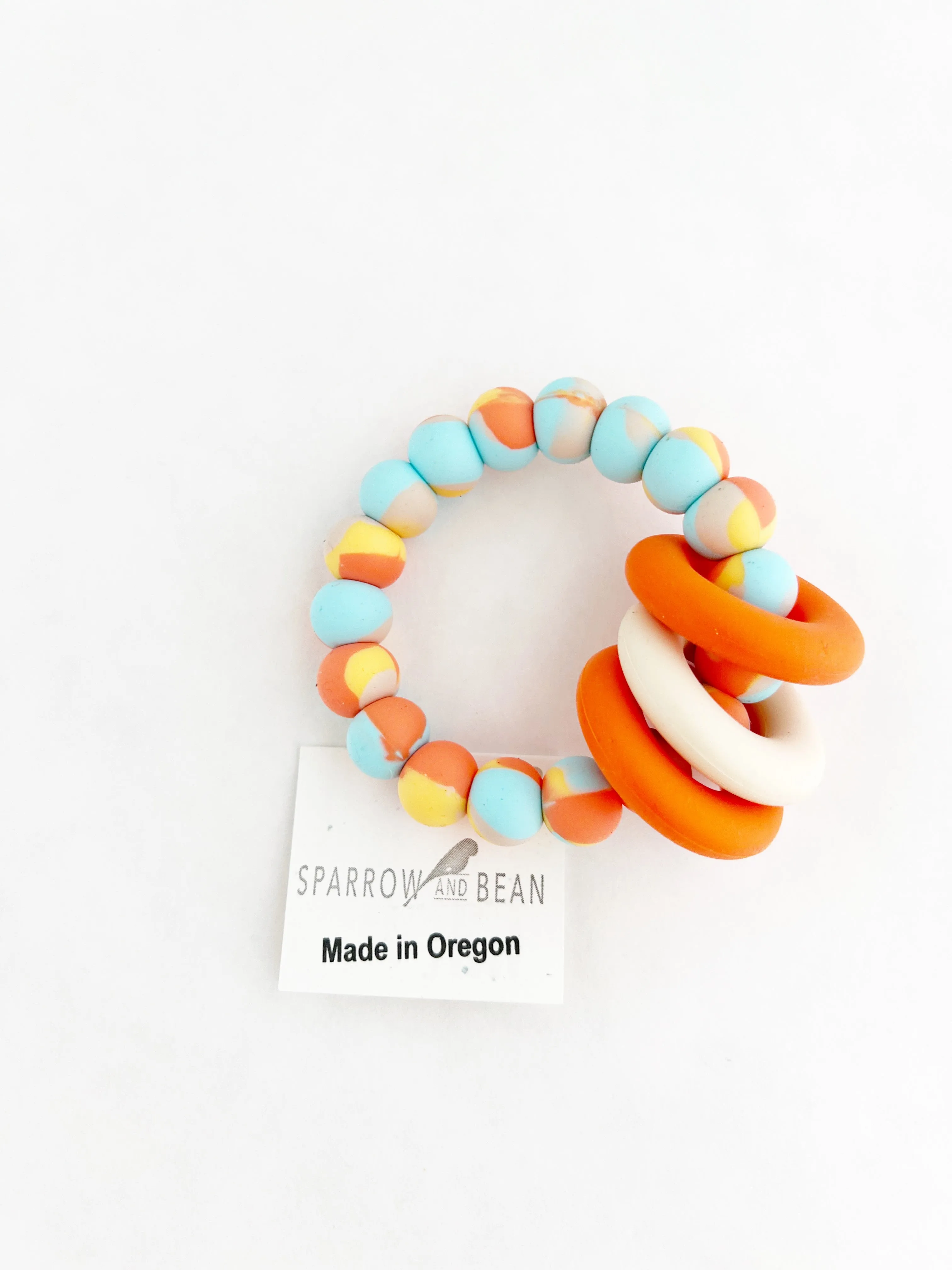 Pattern Teething Ring Bracelet