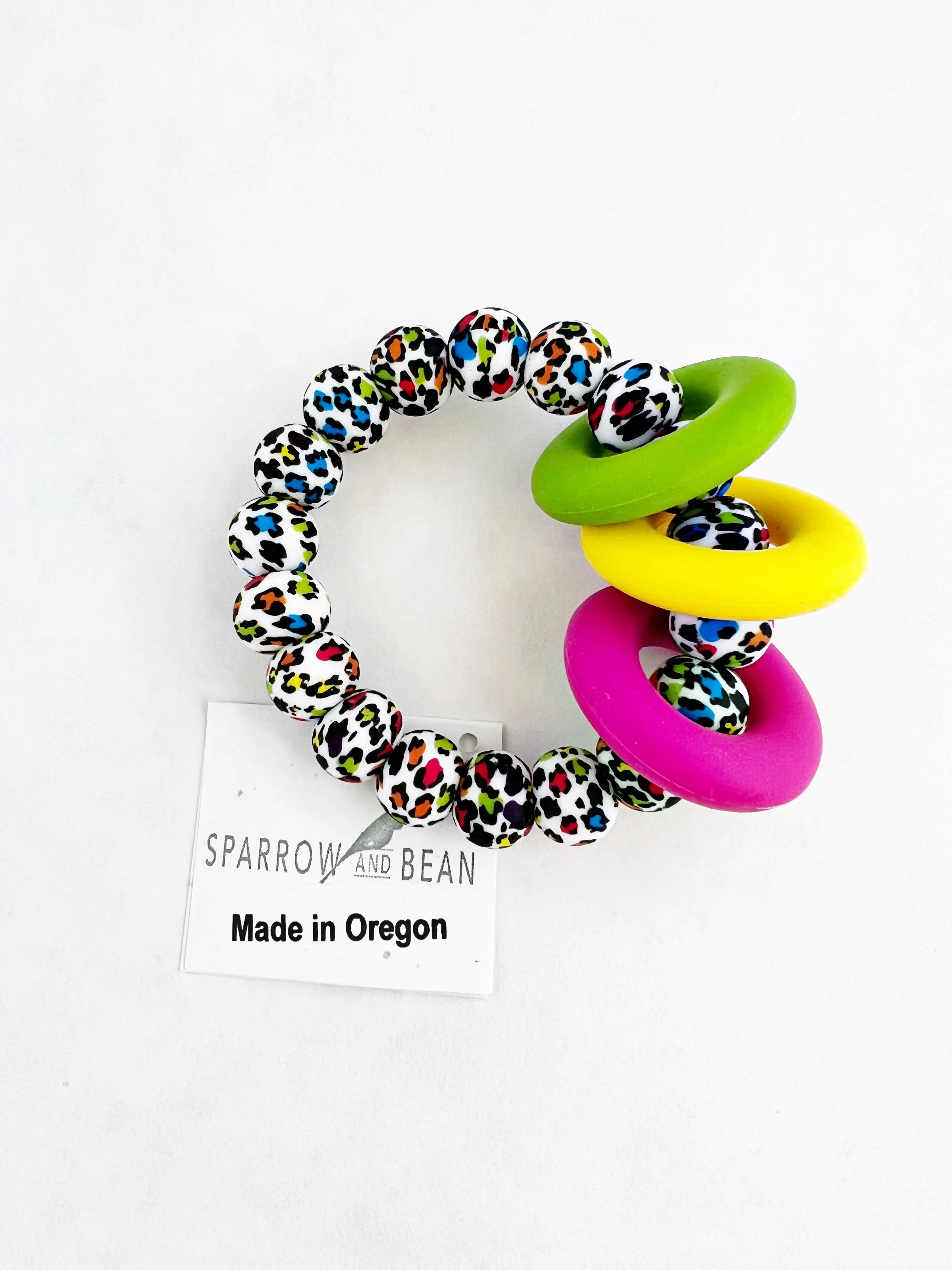 Pattern Teething Ring Bracelet