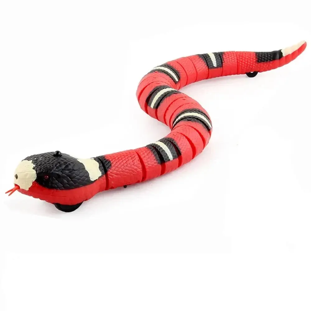 Smart Sensing Cat Toys - Interactive Automatic Electronic Snake Teaser, USB Rechargeable Indoor Play Kitten Toy