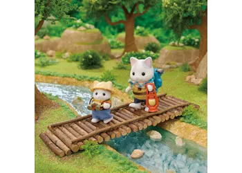 Sylvanian Families Exciting Exploration Set - Latte Cat Brother and Baby