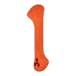 Tall Tails Goat Sport Bone Orange 9" Dog Toy