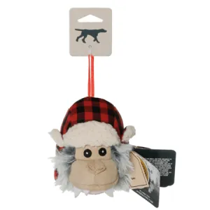 Tall Tails Yeti with Hat Ball 2 in 1 Fetch Holiday Dog Toy