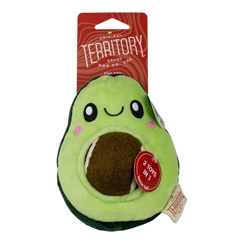 Territory Dog 2 in 1 Plush Avocado 5.5"