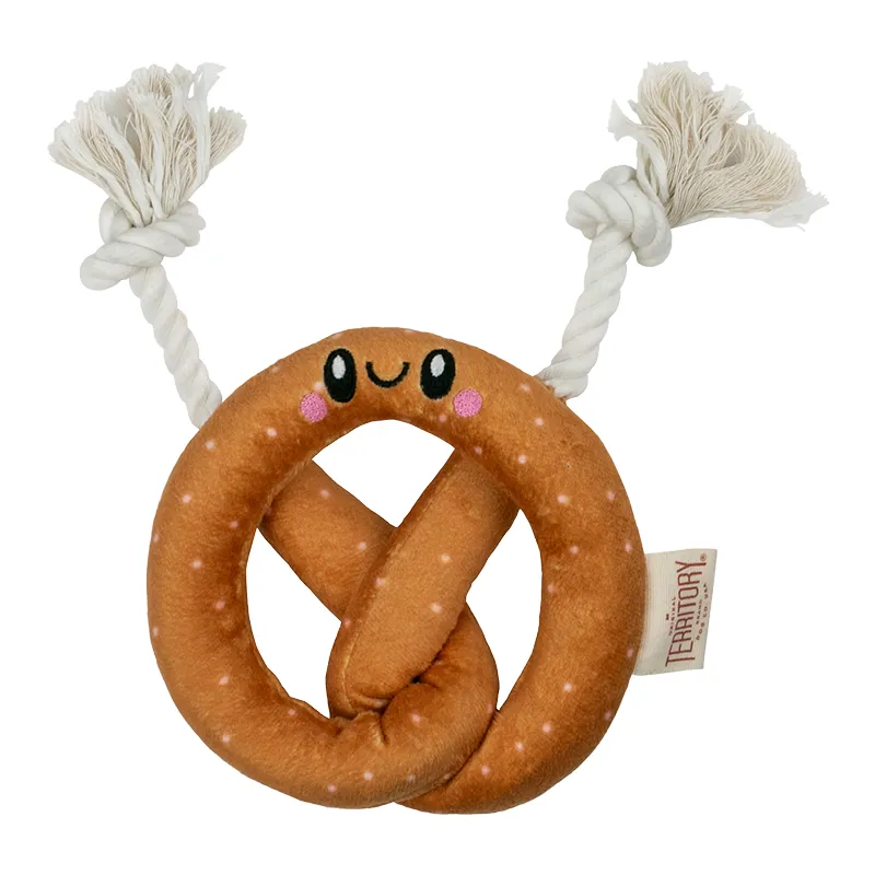 Territory Dog Plush Pretzel 7"