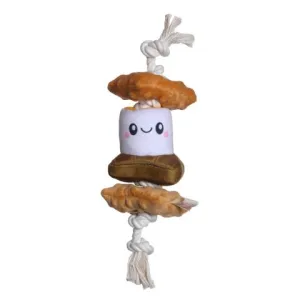 Territory S'mores Squeaker Tug Dog Toy